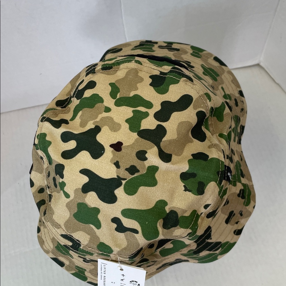 LRG Camo Bucket Hat with Black Embroidered Logo - Picture 5 of 6